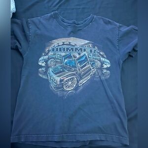 black vintage hummer shirt. size small.